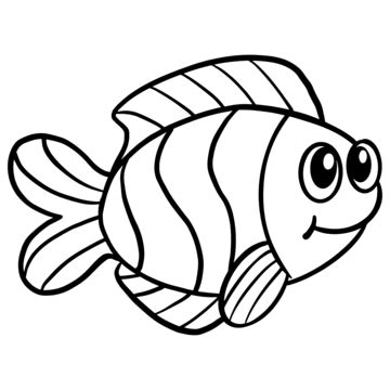 Fish Line Art Vector Art PNG Images | Free Download On Pngtree