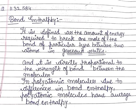 What is bond enthalpy ? | Chemistry Questions