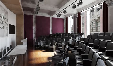 Small lecture hall | auditorium | lecture theater design concept. Hall Interior Design, Foyer ...