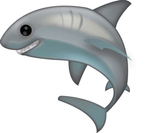 Shark Emoji [Free Download IOS Emojis] | Emoji, Shark, Iphone emoji