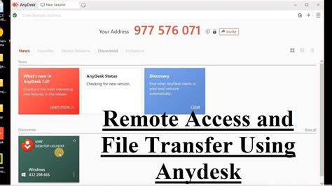 Installing and Using Anydesk for Remote access - YouTube