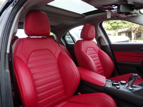 2017 Alfa Romeo Giulia Red Interior | Cabinets Matttroy