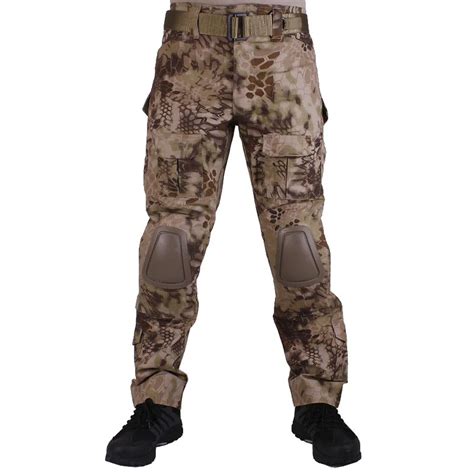 Camouflage military Combat pants men trousers tactical army pants with Removable knee pads HLD ...