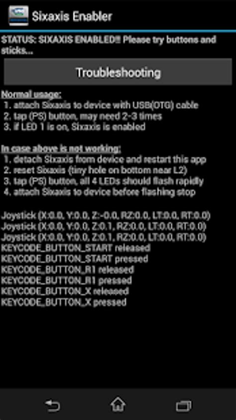 Sixaxis Enabler for Android - Download