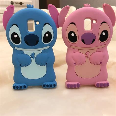 Phone Case For Samsung Galaxy J6 2018 Cases Cute 3D Cartoon Stitch Soft ...