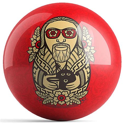 The Big Lebowski The Dude regulation size bowling ball The Big Lebowski The Dude bowling ball