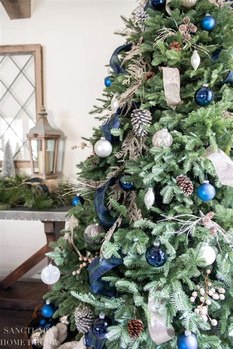 Blue and White Christmas Tree Ideas