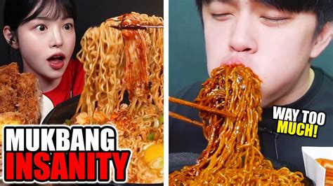 CRAZIEST NOODLE MUKBANGS - YouTube