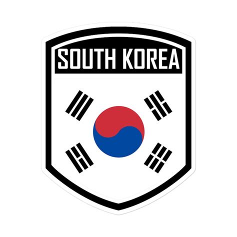 South Korea Flag Stickers Korean Flag Emblem Decals for Laptops, Cars ...