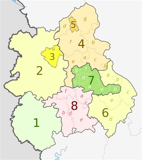 A Map of West Midlands England. West Midlands UK Map