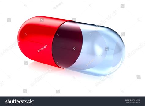 Capsule On White Background Isolated 3d Stock Illustration 578114794 ...