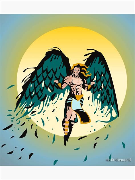 "icarus greek myth" Sticker for Sale by matintheworld | Redbubble