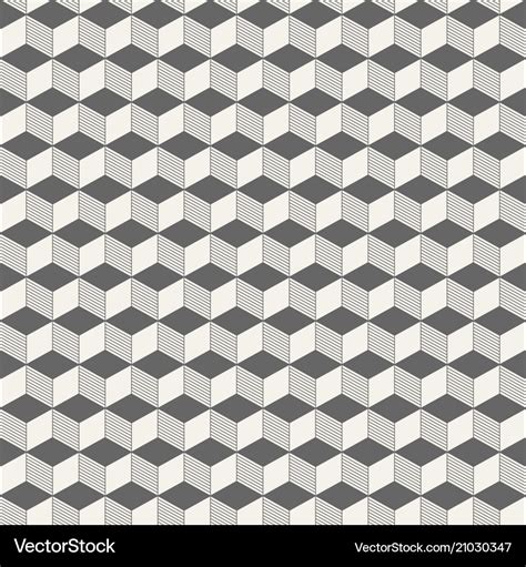 Abstract isometric cubes seamless pattern Vector Image