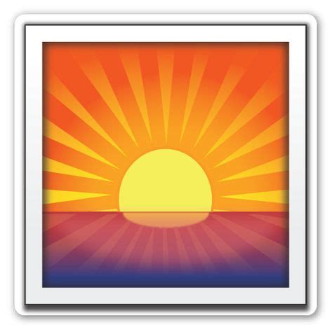 Sunrise | Emoji stickers, Emoji, Emoticon