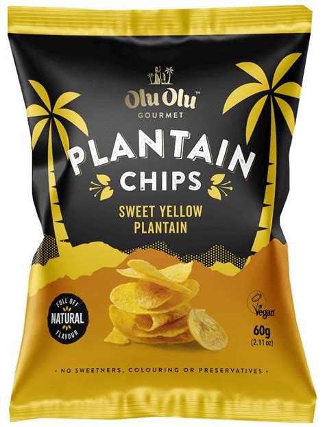 OLU OLU SWEET YELLOW PLANTAIN CHIPS 60g – Abart Foods