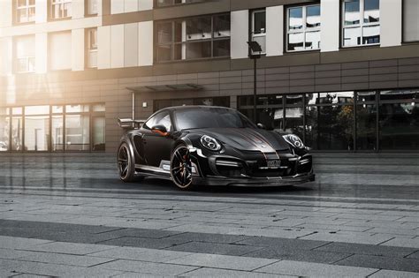 Porsche 911 Turbo Black Wallpaper