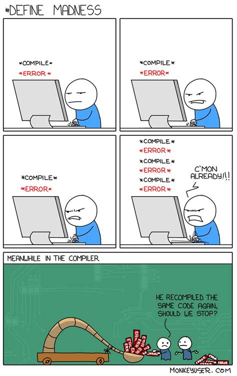 the comic strip shows how people are using computers