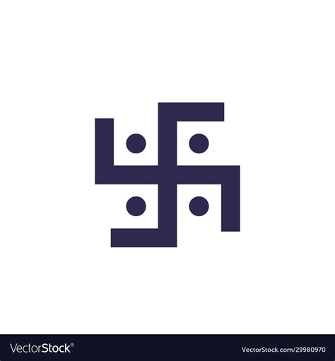 Hindu swastika sign Royalty Free Vector Image - VectorStock