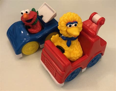 Elmo & Big Bird in Cars Cake Topper