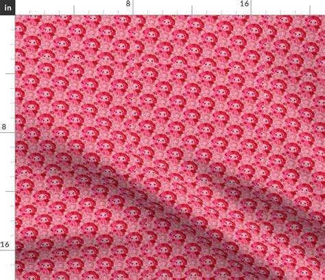 Pink Lion Cub Fabric | Spoonflower