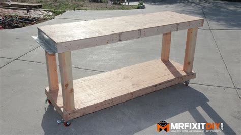 DIY BUDGET FRIENDLY WORKBENCH (FREE DOWNLOADABLE PLANS) - YouTube