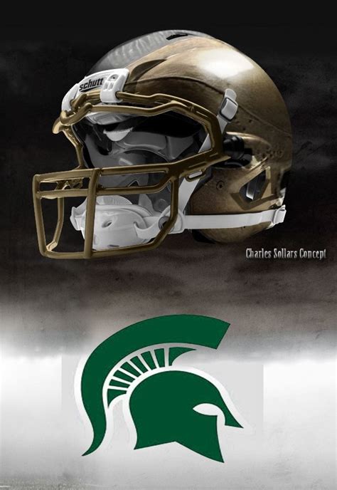 Michigan State | Football, Michigan state football, Helmet concept