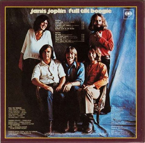 Janis Joplin Album Covers | Joplin, Janis (Full Tilt Boogie) - Pearl +4 ...