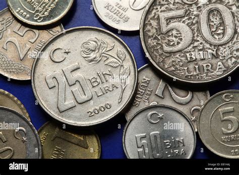 Coins of Turkey. Old Turkish 25 thousand lira coin Stock Photo - Alamy