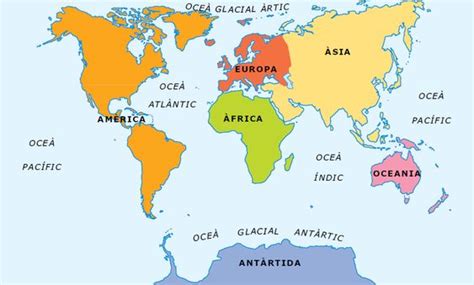 socialsbloc: Mapa mundi: continents i oceans