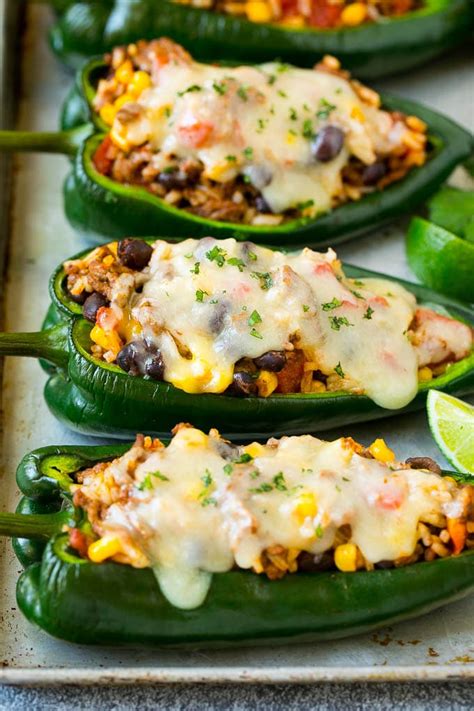 Stuffed Poblano Peppers - Dinner at the Zoo