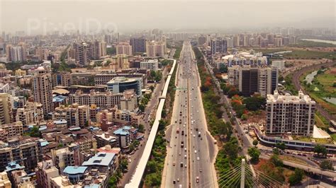 Mumbai Pune Highway Aerial Stock Footage - YouTube