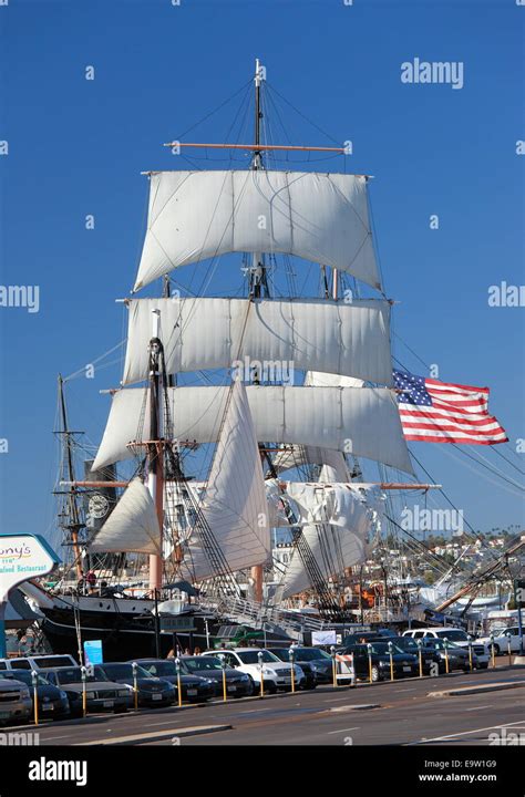 Star of India sailing ship at the Maritime Museum in San Diego ...