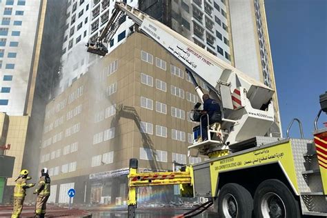 VIDEO: 9 injured in Ajman residential tower fire - GulfToday