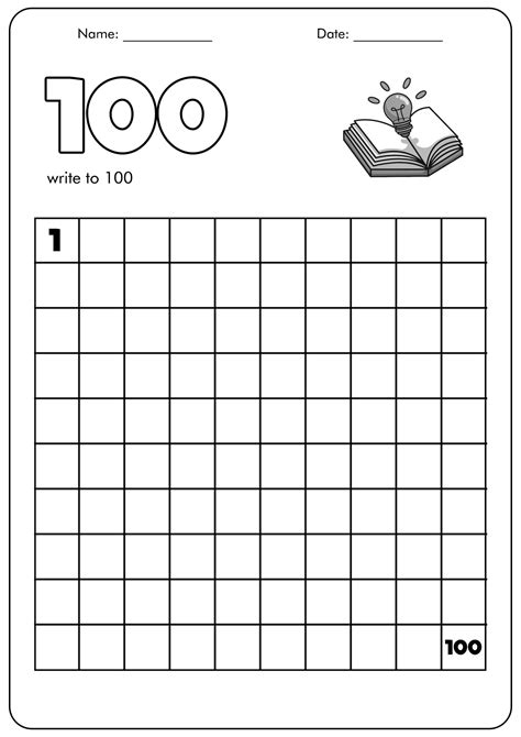 Kindergarten Worksheets Counting To 100