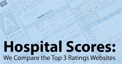 Hospital Scores: We Compare The Top 3 Ratings Websites