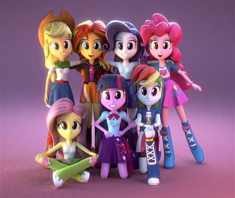 My Little Pony Equestria Girls Blog: ¡¡Imágenes de las Equestria Girls en 3D!!