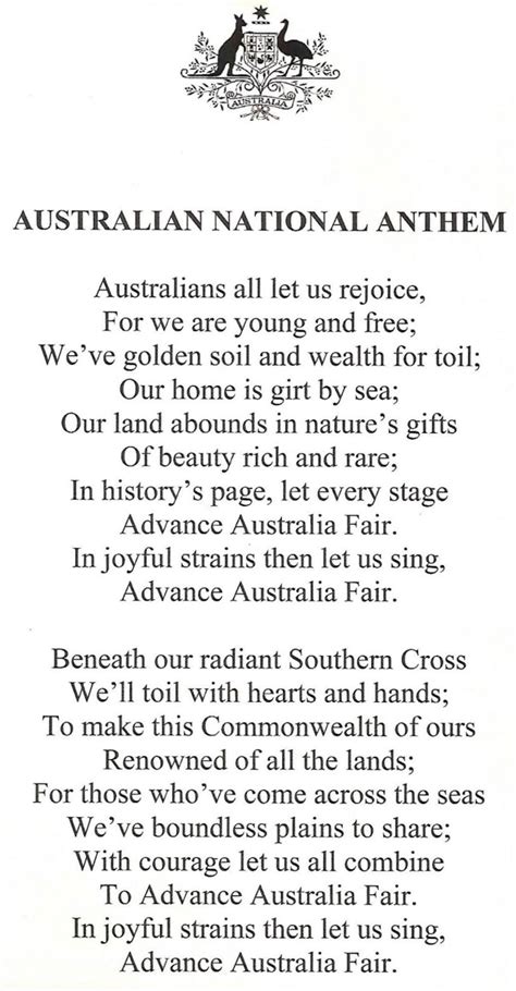 Australian National Anthem - ETSC