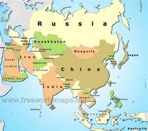 asia map political - Asia Maps - Map Pictures