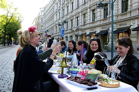 A pun for party people: Finnish Your Dinner, under the sky - thisisFINLAND