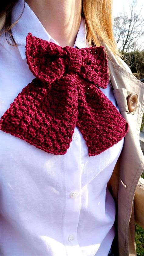 Crochet Bow Tie Pattern - Bow Tie - Bow Tie Crochet Pattern - Neck Accessory - Instant Download ...