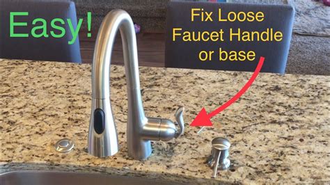 Tighten Loose Faucet Handle and base: Moen Faucet, Kitchen, bathroom - YouTube