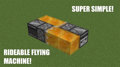 How To Make a Simple Minecraft Flying Machine! | Redstone Tutorial ...