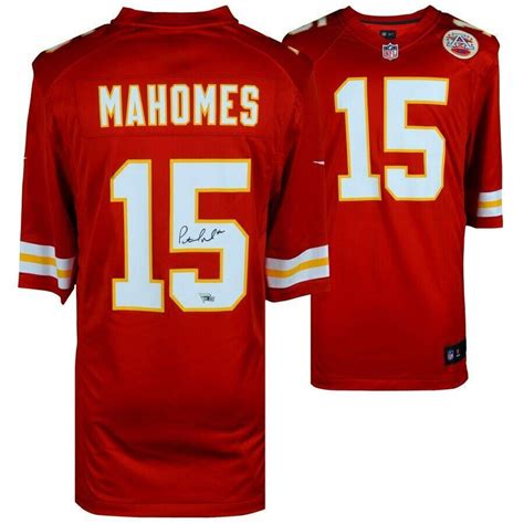 Signed Patrick Mahomes Jersey - Red Game FANATICS - Fanatics Authentic ...