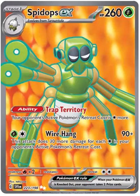 Spidops ex - Scarlet & Violet #223 Pokemon Card