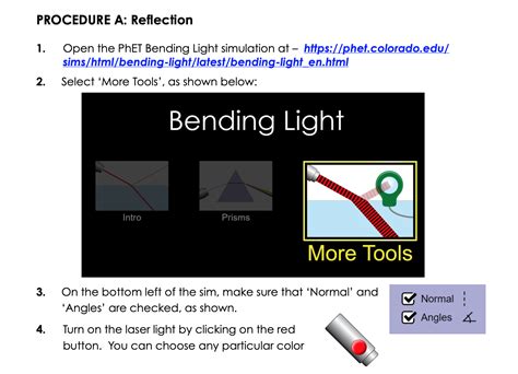 PhET Bending Light Lab Https://phet.colorado.edu/s... | Chegg.com