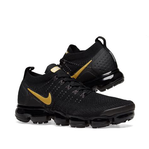 Nike Air VaporMax Flyknit 2 W Black, Gold & Platinum | END. (AU)