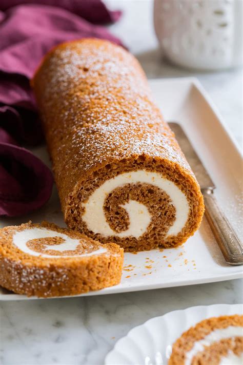 Best Pumpkin Roll Recipe With Cream Cheese Filling | The Cake Boutique