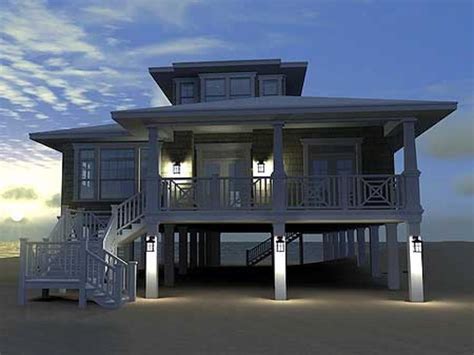 Modern Beach House Plans On Pilings - House Plans