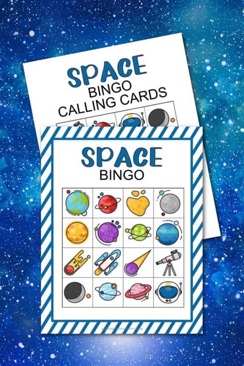 Free Printable Space Bingo Game - Made with HAPPY