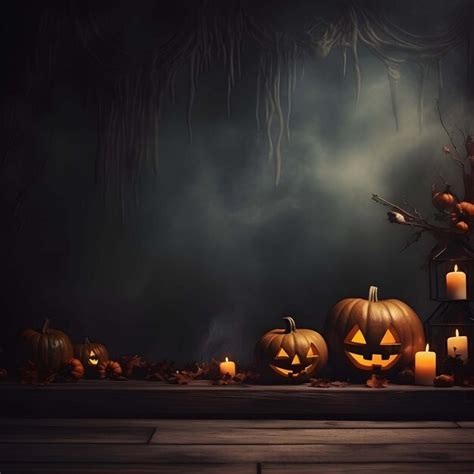 Fondo con calabazas de halloween | Foto Premium